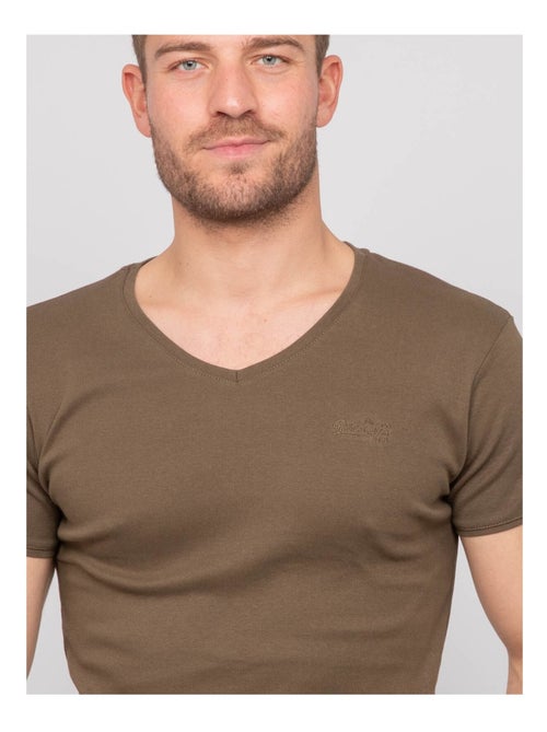 T shirt col V coton WORKO - Kiabi