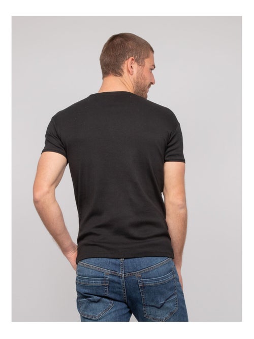 T shirt col V coton WORKO - Kiabi
