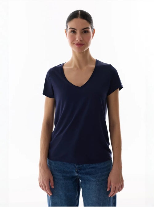 T-shirt col v en modal penti - Kiabi T-shirt col v en modal penti - Kiabi