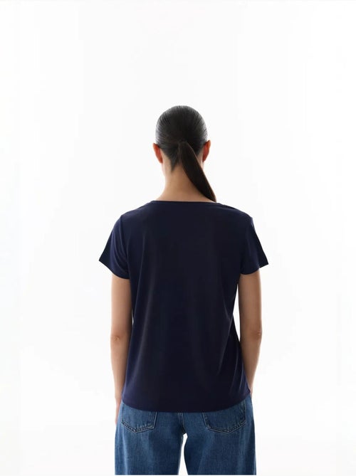 T-shirt col v en modal penti - Kiabi T-shirt col v en modal penti - Kiabi