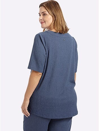 T-shirt col v facile d'entretien - taille standard - sheego