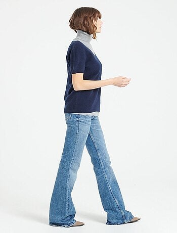 T-shirt col V femme 100% cachemire - LILLY 14