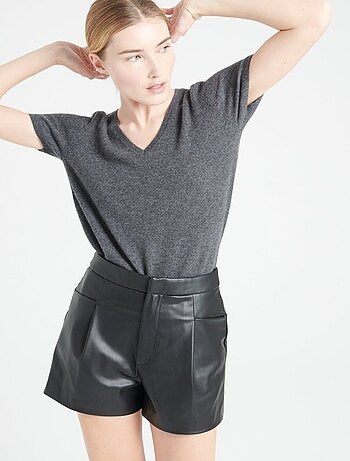T-shirt col V femme 100% cachemire - LILLY 14