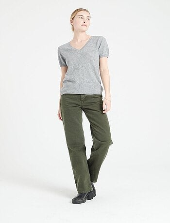 T-shirt col V femme 100% cachemire - LILLY 14