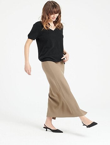 T-shirt col V femme 100% cachemire - LILLY 14