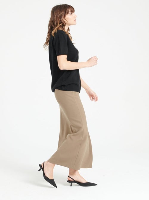 T-shirt col V femme 100% cachemire - LILLY 14 - Kiabi