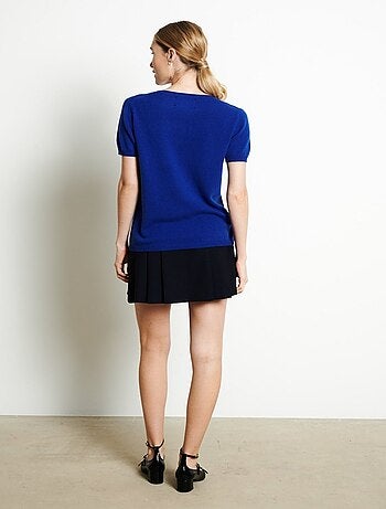 T-shirt col V femme en cachemire - LILLY 14
