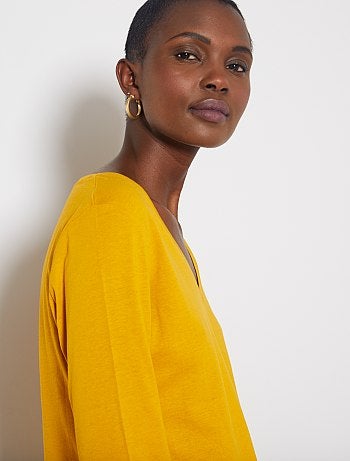 T-shirt col V - Kiabi