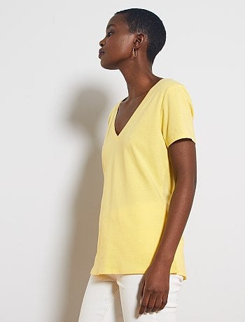 T-shirt col V - Kiabi