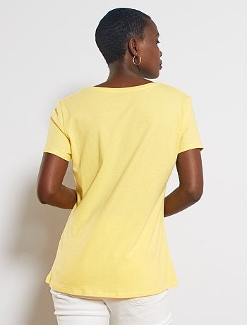 T-shirt col V - Kiabi