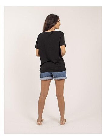 T-shirt col V lin FAIMES