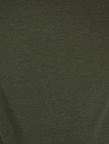 T-shirt col V manches courtes fine côte Thermolactyl Sensitive thermique - Damart