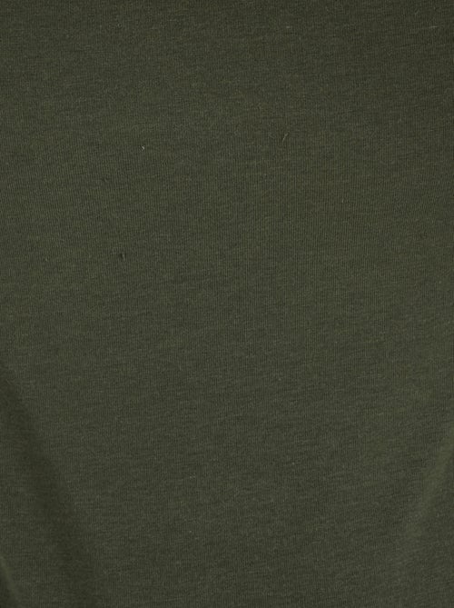 T-shirt col V manches courtes fine côte Thermolactyl Sensitive thermique - Damart - Kiabi