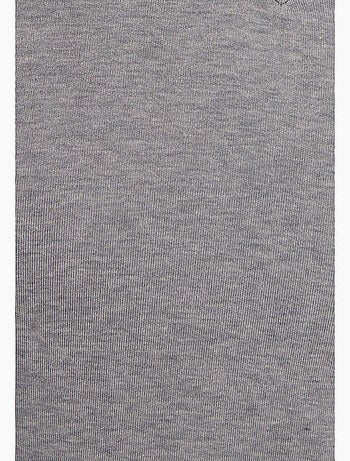 T-shirt col V manches longues fine côte Thermolactyl Sensitive thermique - Damart