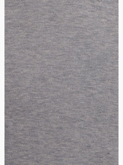 T-shirt col V manches longues fine côte Thermolactyl Sensitive - Damart - Kiabi