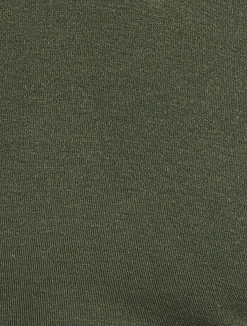 T-shirt col V manches longues fine côte Thermolactyl Sensitive - Damart