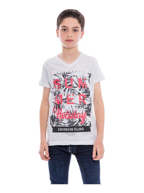 T-shirt col V NOGOTA BOY - Kiabi