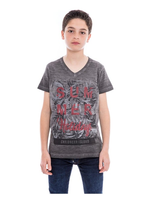 T-shirt col V NOGOTA BOY - Kiabi