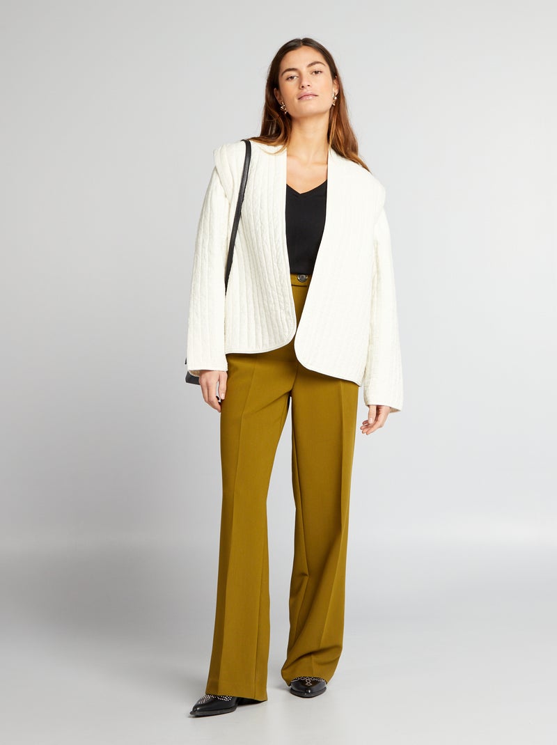 T-shirt col V Noir - Kiabi