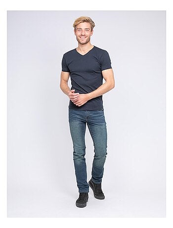 T-shirt col V pur coton organique WORD