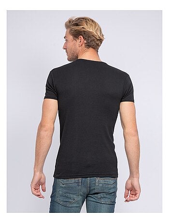 T-shirt col V pur coton organique WORD