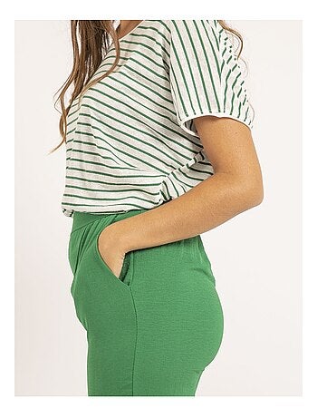 T shirt col V rayures FERKUS