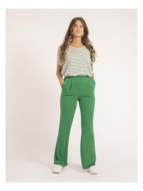 T shirt col V rayures FERKUS - Kiabi