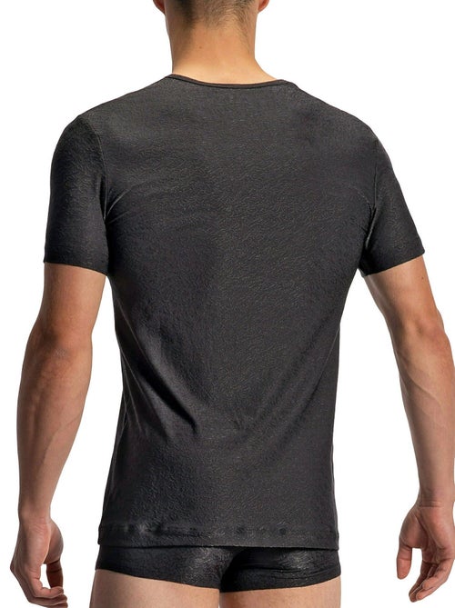 T-shirt col V RED1970 - Kiabi