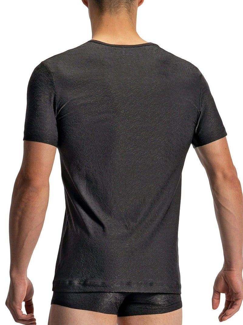 T-shirt col V RED1970 Noir - Kiabi