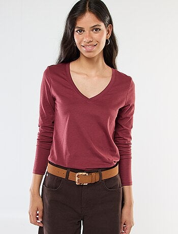T-shirt col V