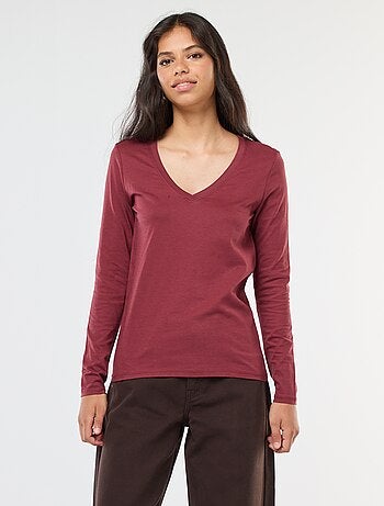 T-shirt col V