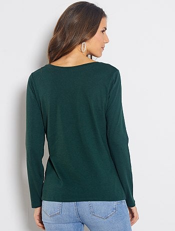 T-shirt col V - Kiabi