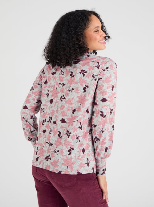 T-shirt col volanté maille chaude - Damart - Kiabi