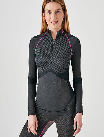 T-shirt col zippé Activ Body Thermolactyl 3 femme - DamartSport