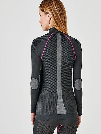 T-shirt col zippé Activ Body Thermolactyl 3 femme - DamartSport