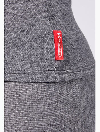 T-shirt col zippé Comfort Thermolactyl 4 femme - DamartSport