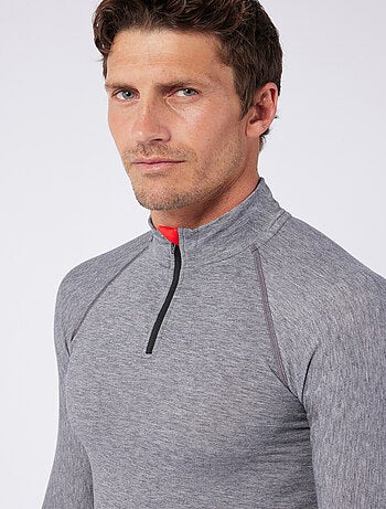 T-shirt col zippé Comfort Thermolactyl 4 homme - DamartSport