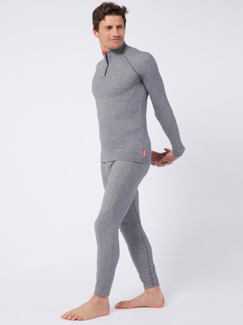 T-shirt col zippé Comfort Thermolactyl 4 homme - DamartSport - Kiabi
