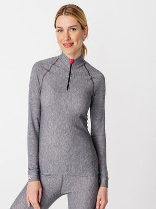 T-shirt col zippé Comfort Thermolactyl 5 femme - DamartSport