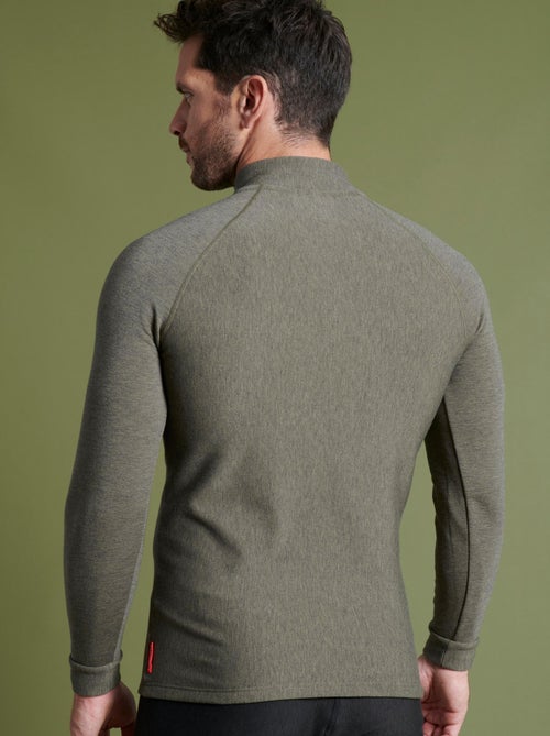 T-shirt col zippé Comfort Thermolactyl 5 homme - DamartSport - Kiabi