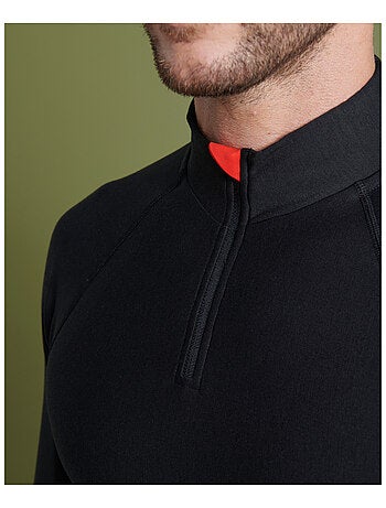 T-shirt col zippé Comfort Thermolactyl 5 homme - DamartSport