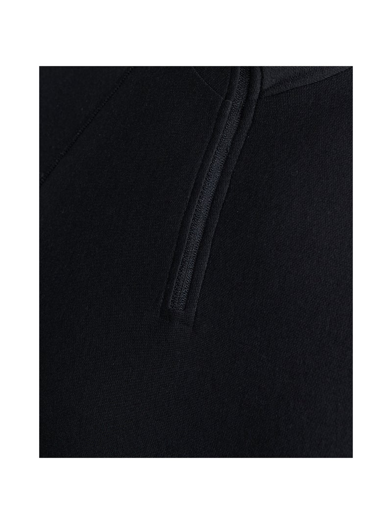 T-shirt col zippé Comfort Thermolactyl 5 homme - DamartSport Noir - Kiabi