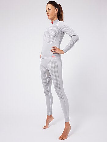 T-shirt col zippé Energy 3 Thermolactyl femme - DamartSport