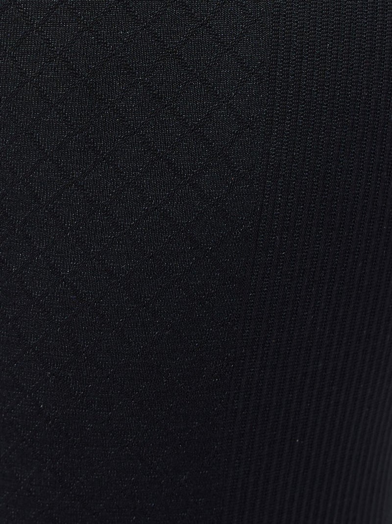 T-shirt col zippé Energy 3 Thermolactyl femme thermique - DamartSport Noir - Kiabi