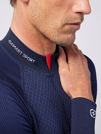 T-shirt col zippé Energy 3 Thermolactyl homme thermique - DamartSport