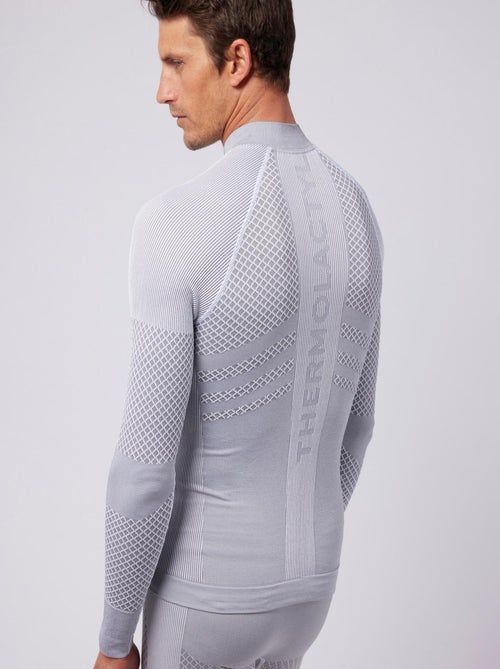 T-shirt col zippé Energy 3 Thermolactyl homme thermique - DamartSport - Kiabi