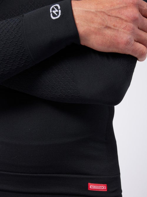 T-shirt col zippé Energy 3 Thermolactyl homme thermique - DamartSport - Kiabi