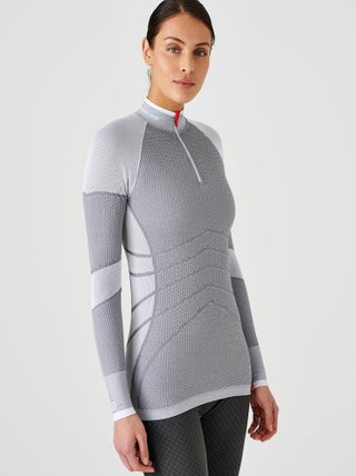 T-shirt col zippé Energy Thermolactyl 4 femme - DamartSport