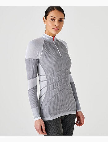 T-shirt col zippé Energy Thermolactyl 4 femme - DamartSport