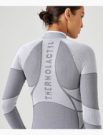 T-shirt col zippé Energy Thermolactyl 4 femme - DamartSport